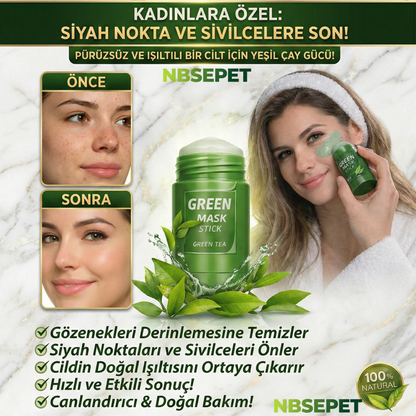 Yeşil Çay Özlü Siyah Nokta Ve Sivilce Maskesi