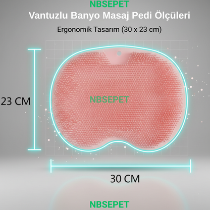 Vantuzlu Silikon Banyo Ayak ve Sırt Masaj Pedi