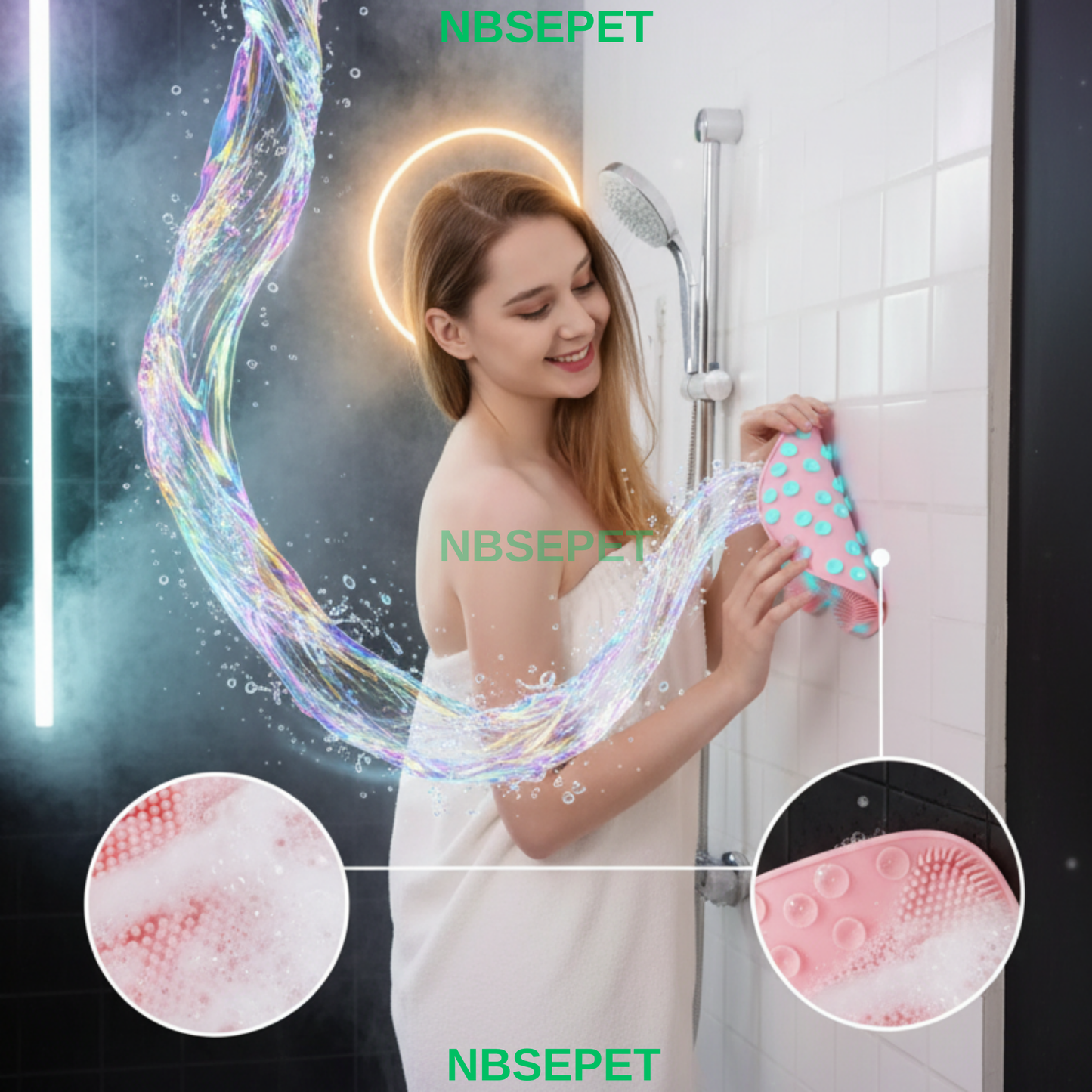 Vantuzlu Silikon Banyo Ayak ve Sırt Masaj Pedi